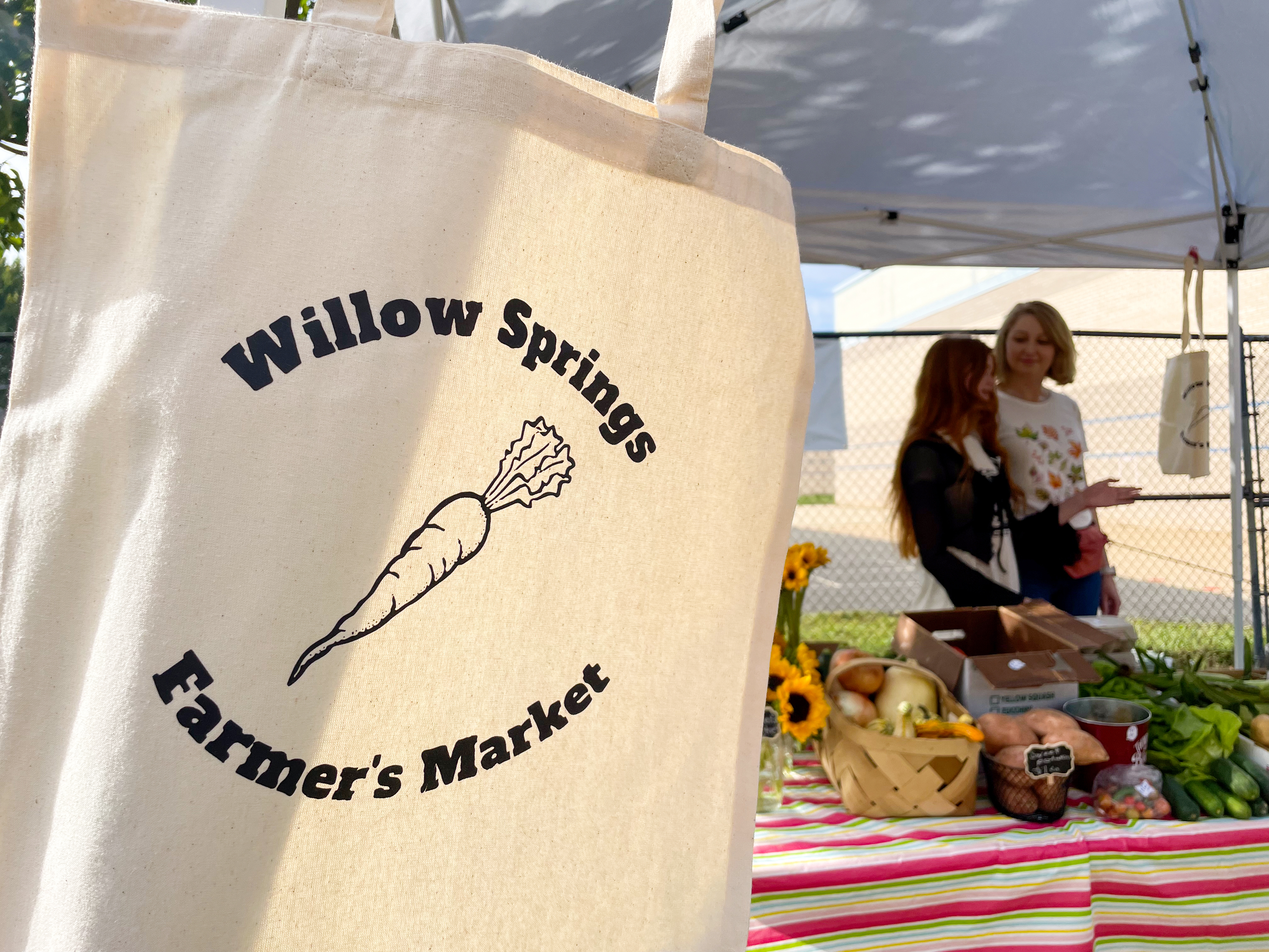 The farmers market at Willow Springs Elementary School operates every Friday into November.